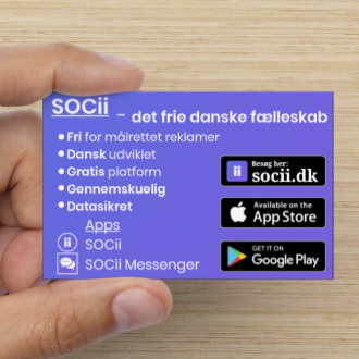 Visitkort - Reklame for platformen