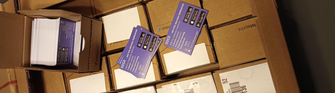 Visitkort - Reklame for platformen